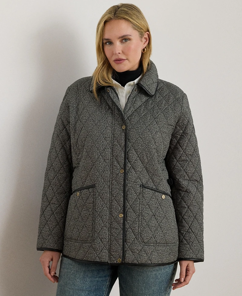 Lauren Ralph Women's Plus Quilted Coat, Exclusively for Macys