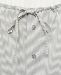 Mango Women's Elasticated Detail Striped Pajama Shorts