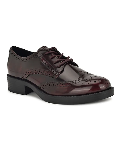 Nine West Women's Studey Lace-Up Wingtip Oxford Shoes