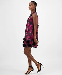 Anne Klein Women's Jacquard Rosette Shift Dress
