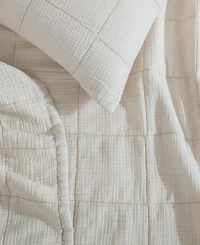 Calvin Klein Cotton Gauze Solid 3-Pc. Quilt Set