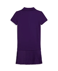 Polo Ralph Lauren Toddler and Little Girls Pleated Stretch Mesh Dress