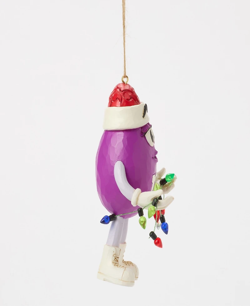 Jim Shore M and M'S Purple Character Ornament