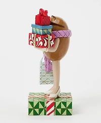 Jim Shore M and M'S Brown Character with Presents