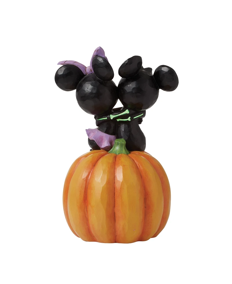 Jim Shore Disney Traditions Mickey and Minnie Scared Skeletons