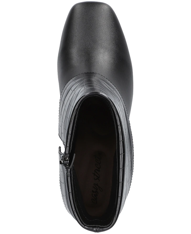 Easy Street Women's Sutton Square Toe Ankle Boots