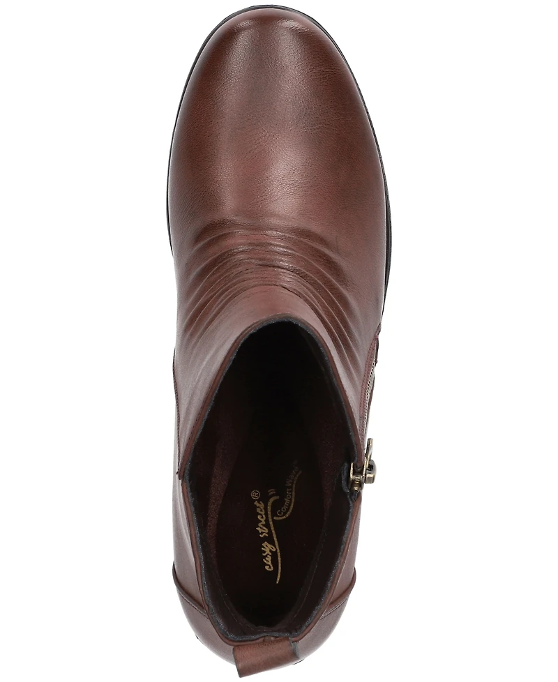 Easy Street Women's Jeanie Ankle Zipper Boots