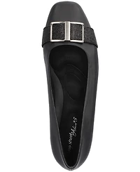 Easy Street Women's Keely Square Toe Ballet Flats