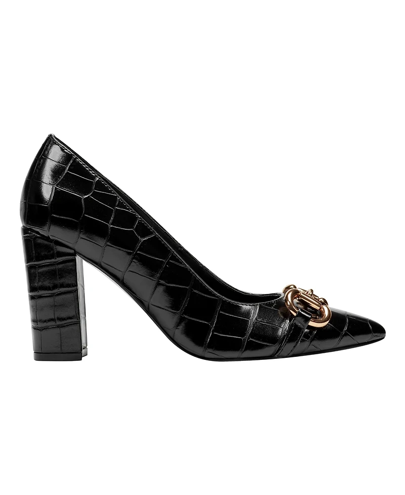 Marc Fisher Women's Gruff Bit High Block Heel Pumps