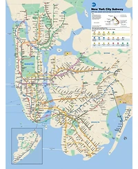 New York Puzzle Company New York Subway Map 500 Piece Puzzle
