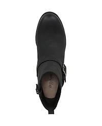 Dr. Scholl's Women's Parker Block Heel Lug Sole Zip Short Boots