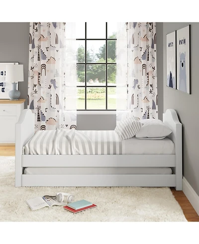 Boyd Sleep Messina Faux Leather Upholstered Daybed with Pull out trundle, Twin