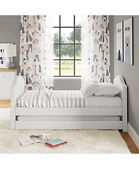 Boyd Sleep Messina Faux Leather Upholstered Daybed with Pull out trundle, Twin