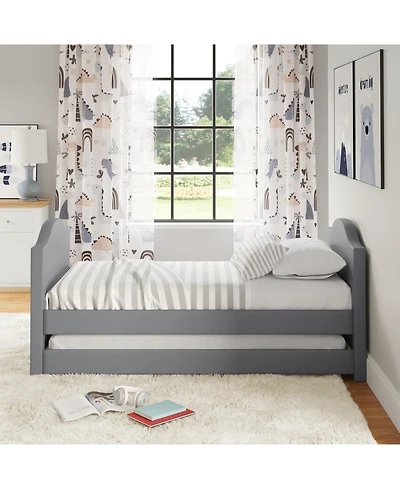 Boyd Sleep Messina Faux Leather Upholstered Daybed with Pull out trundle, Twin