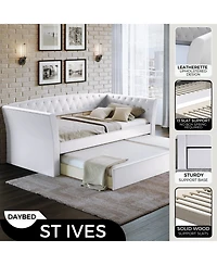 Boyd Sleep St. Ives Daybed, Upholstered, White, Twin