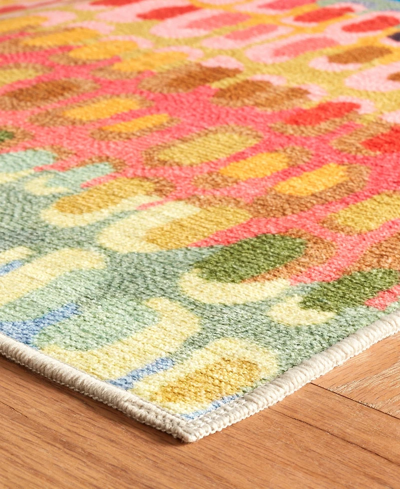 Dash and Albert Rugs by Annie Selke Paint Chip Machine Washable DA2048 2'6"x8' Runner Area Rug