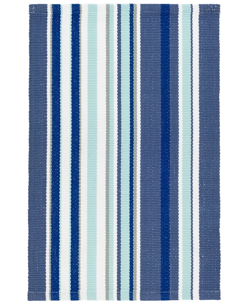 Dash and Albert Rugs by Annie Selke Skyler Stripe Indoor/Outdoor DA1360 5'x8' Area Rug