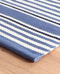 Dash and Albert Rugs by Annie Selke Rugby Stripe Indoor/Outdoor RDB176 5'x8' Area Rug