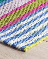 Dash and Albert Rugs by Annie Selke Mellie Stripe Cotton RDA437 2'x3' Area Rug