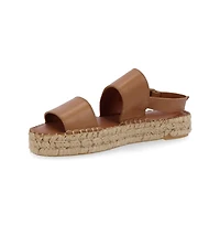 Alohas Women's Double Strap Leather Espadrilles