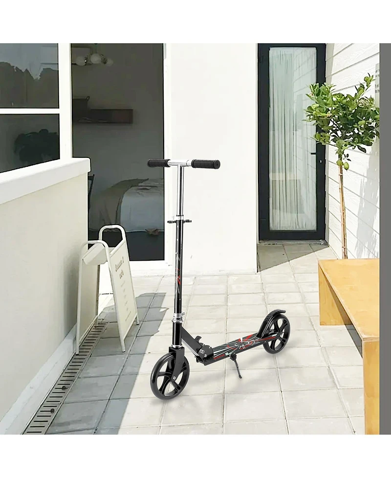 Folding Kick Scooter with 3 Adjustable Heights for Teens & Adults