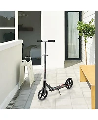 Folding Kick Scooter with 3 Adjustable Heights for Teens & Adults