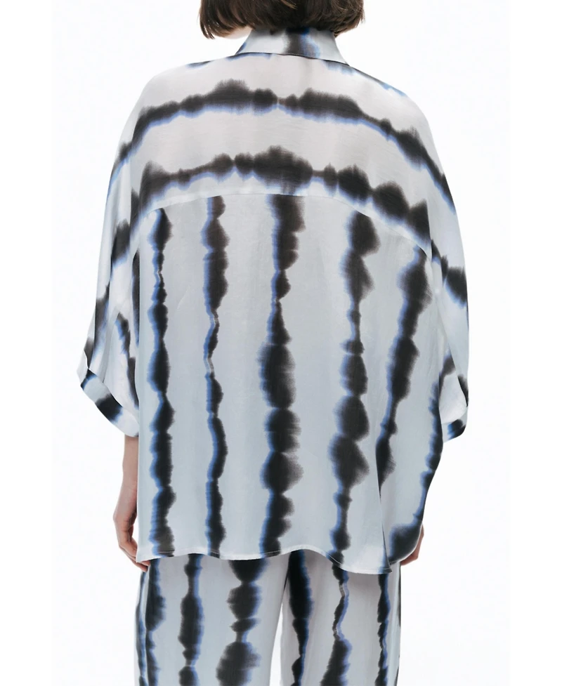 Nocturne Women's Tie-Dye Patterned Shirt