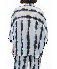 Nocturne Women's Tie-Dye Patterned Shirt