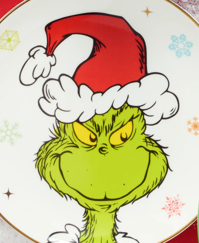 Lenox Merry Grinchmas Accent Plates, Set of 4