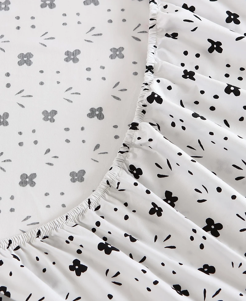 Marimekko Kukkaketo 200-Thread Count Cotton Percale 4-Pc. Sheet Set