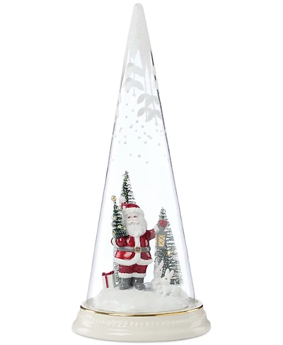 Lenox Merry & Magical Light-Up Santa with Lantern Figurine