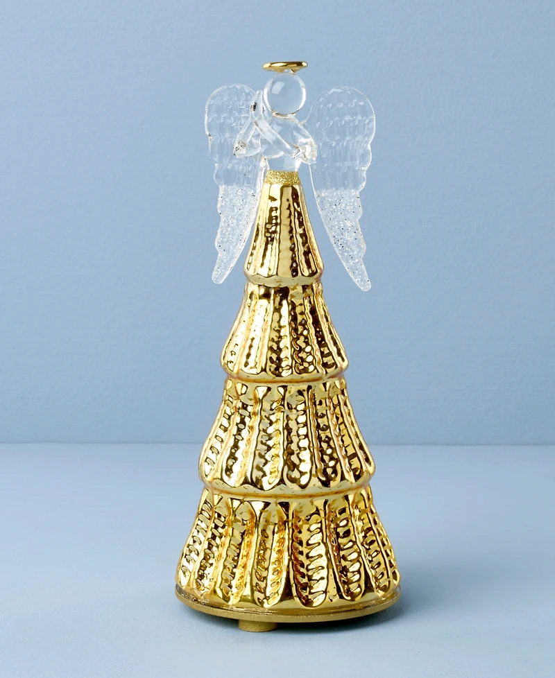 Lenox Radiant Light Lit Glass Angel Figurine
