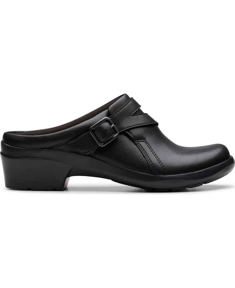 Clarks Women's Angie Braley Round Toe Mules