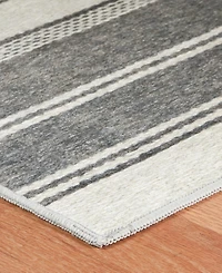 Dash and Albert Rugs by Annie Selke Bowman Stripe Machine Washable DA2338 6'x9' Area Rug
