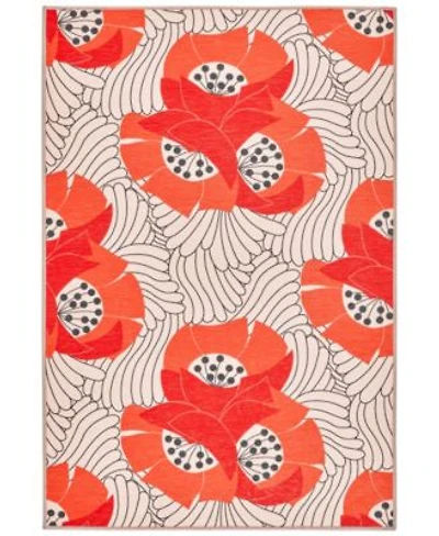 Dash Albert Rugs By Annie Selke Japanese Poppy Machine Washable Da2177 Rug Collection