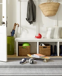 Dash and Albert Rugs by Annie Selke Gunner Stripe Machine Washable DA2038 2'6''x8' Runner Area Rug