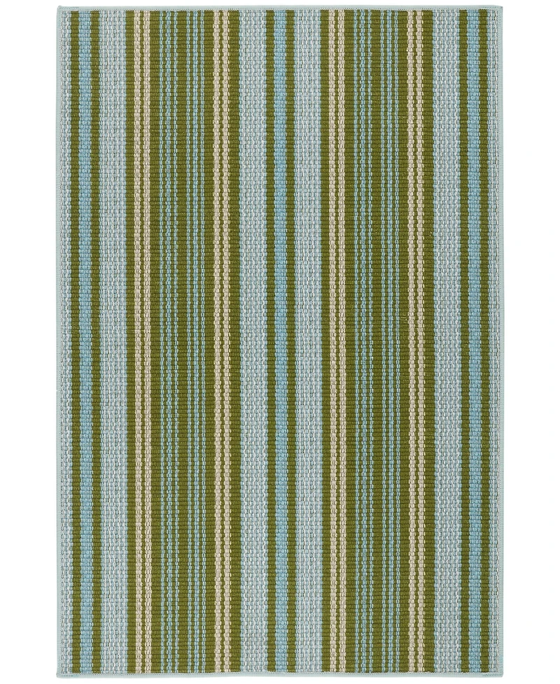 Dash and Albert Rugs by Annie Selke Caravan Stripe Machine Washable DA2034 8'x10' Area Rug