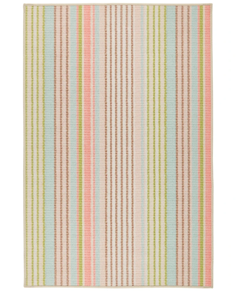 Dash and Albert Rugs by Annie Selke Ana Ticking Machine Washable DA2030 4'x6' Area Rug