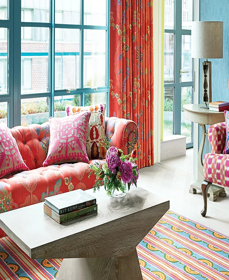 Dash and Albert Rugs by Annie Selke Button DA1993 2'6''x8' Runner Area Rug