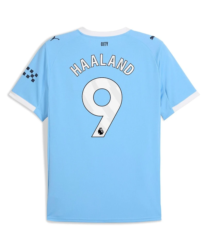 Puma Men's Erling Haaland Sky Blue Manchester City 2025/26 Home Replica Player Jersey