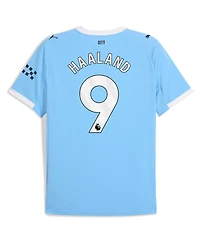 Puma Men's Erling Haaland Sky Blue Manchester City 2025/26 Home Replica Player Jersey