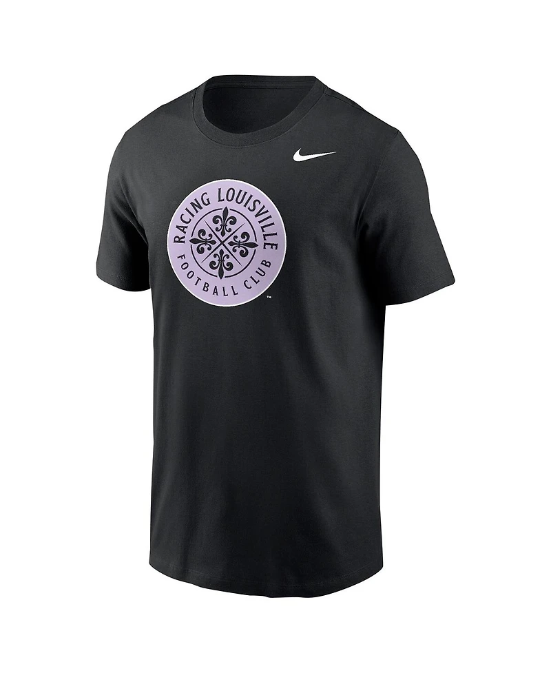 Nike Men's Black Racing Louisville Fc Primary Logo Core T-Shirt