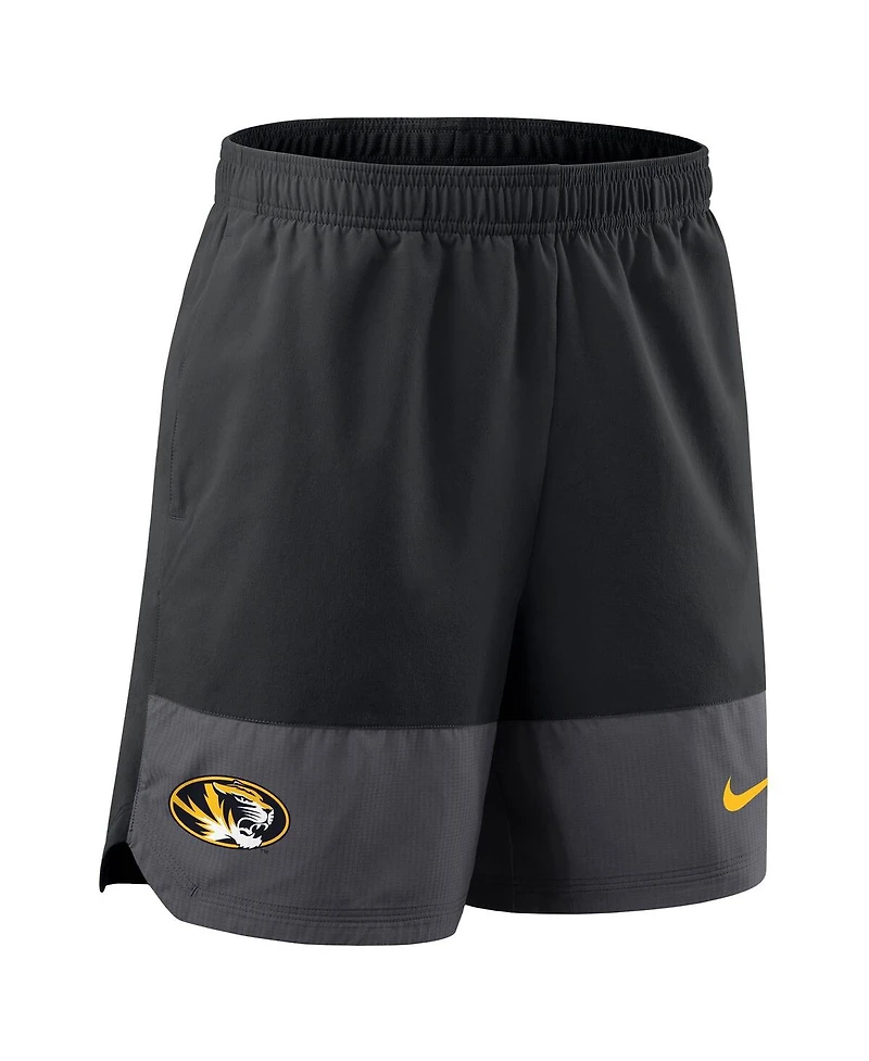 Nike Men's Black Missouri Tigers 2025 Sideline Performance Shorts