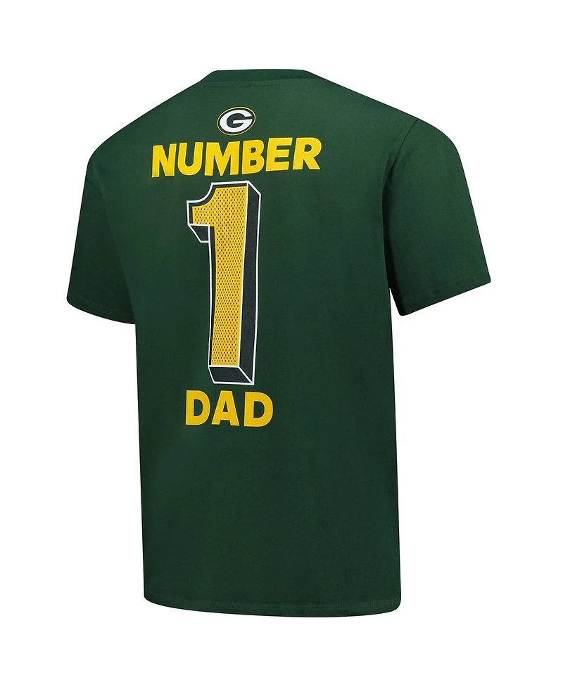 Fanatics Men's Green Bay Packers Big Tall Number One Dad T-Shirt
