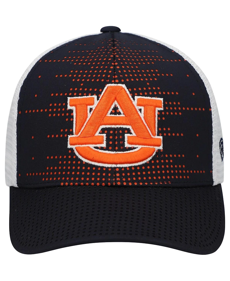 Top of the World Big Boys and Girls Black/White Auburn Tigers Crushed Adjustable Hat