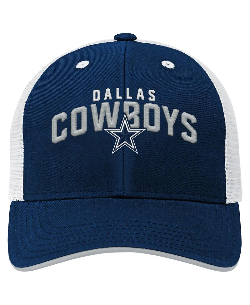 Outerstuff Preschool Navy Dallas Cowboys Core Lockup Trucker Adjustable hat
