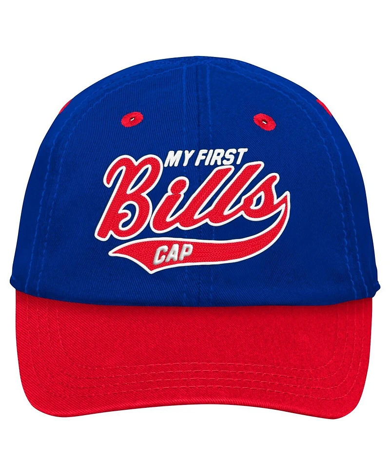Outerstuff Baby Boys and Girls Royal/Red Buffalo Bills My First Tail Sweep Slouch Flex Hat
