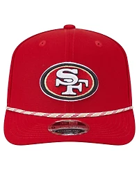 New Era Men's Scarlet San Francisco 49ers Gameday Multi Rope 9SEVENTY Stretch-Snap Hat