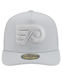 New Era Men's Gray Philadelphia Flyers Color Pack A-Frame 59FIFTY Fitted Hat