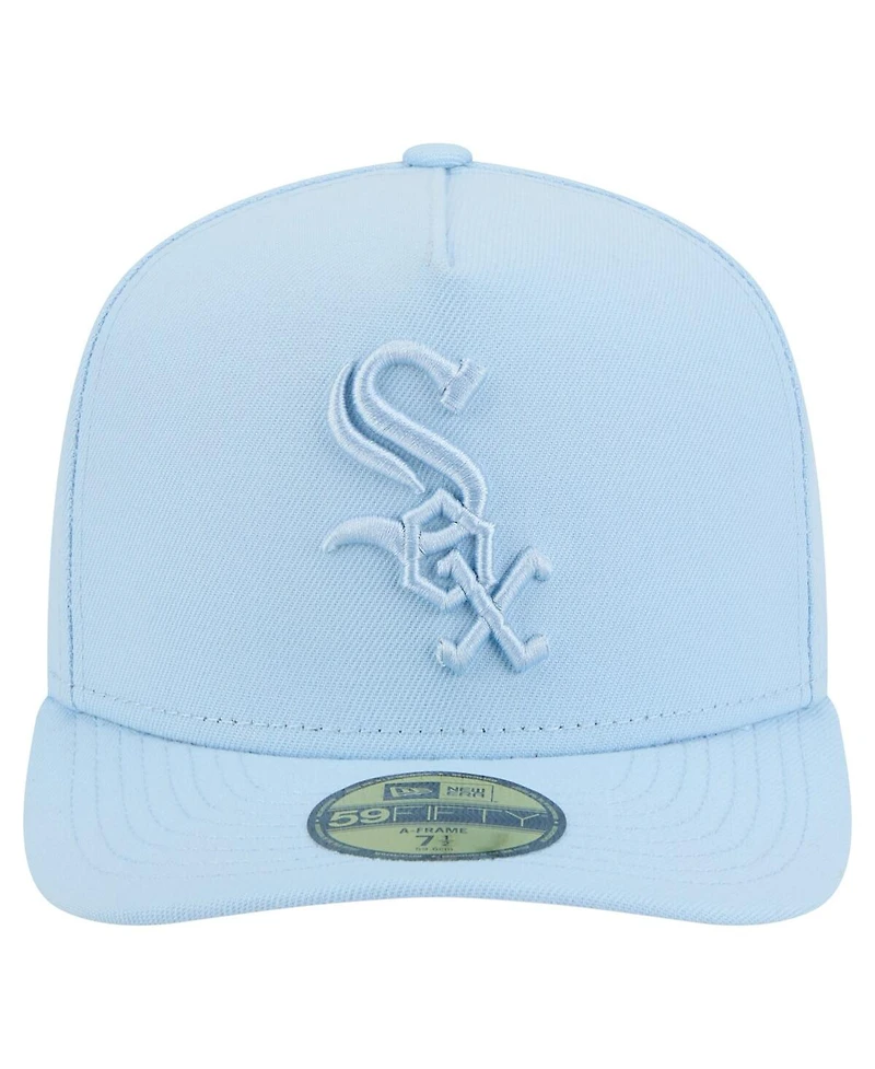 New Era Men's Light Blue Chicago White Sox Color Pack A-Frame 59FIFTY Fitted Hat
